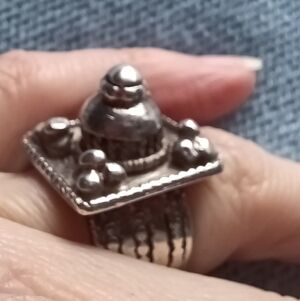 Unique Silver Statement Ring